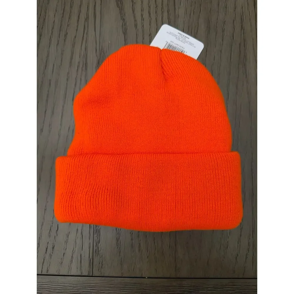 Mossy Oak Double Fleece Lined Beanies NWT Black & Orange 2-Pack